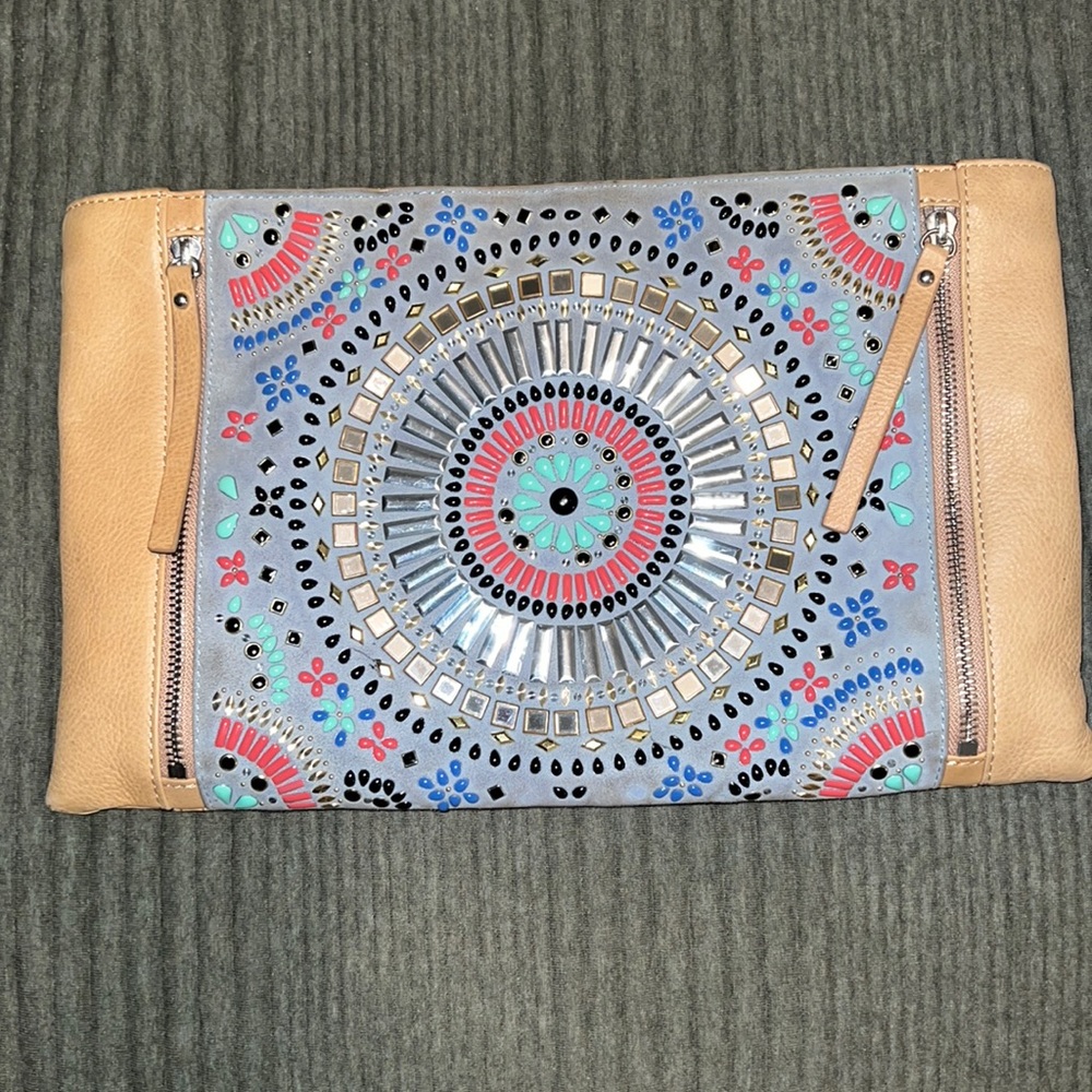 Vine Camuto Tan Studded Handbag